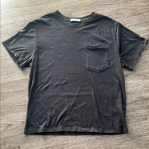 Marine Layer Relaxed Fit Pocket Tee Charcoal Gray Short Sleeve XS